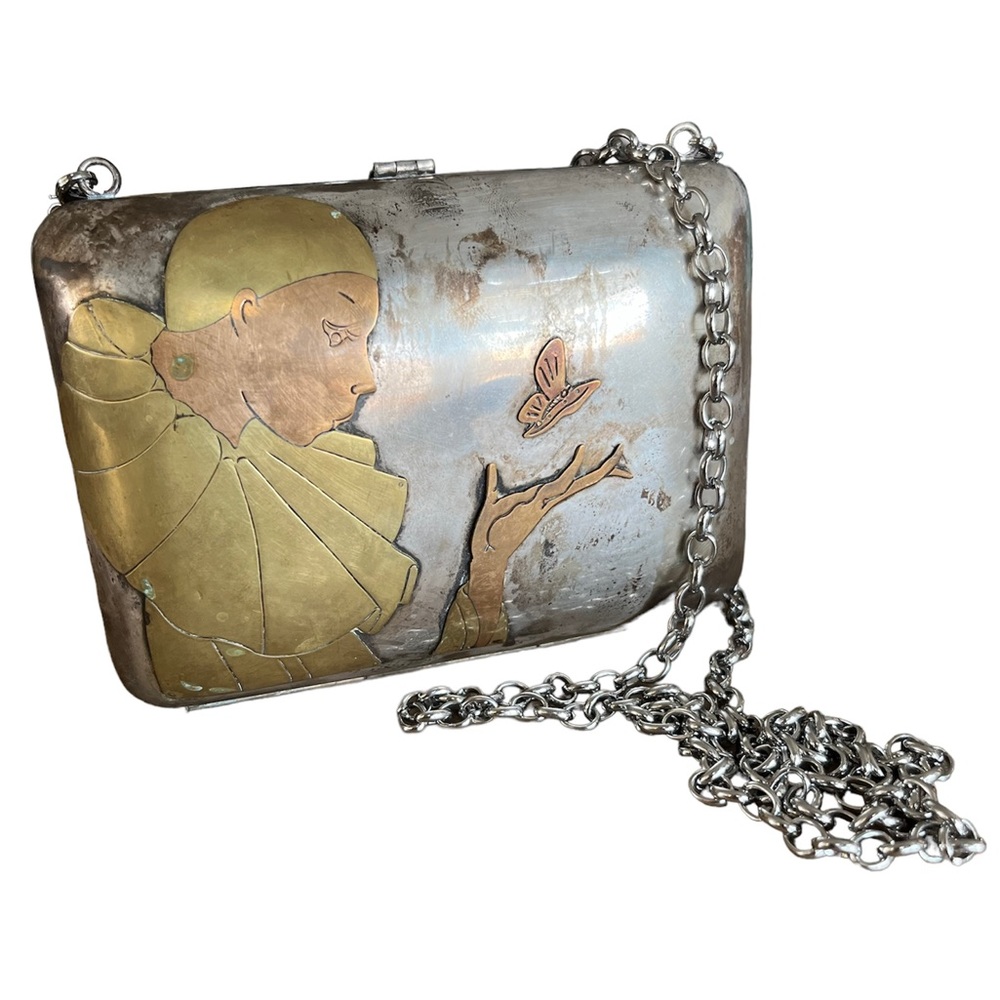 Vintage mixed metal Mexican purse